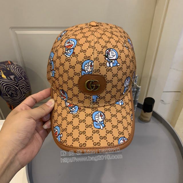 Gucci男女同款帽子 古馳聯名哆啦A夢叮噹貓棒球帽鴨舌帽  mm1669
